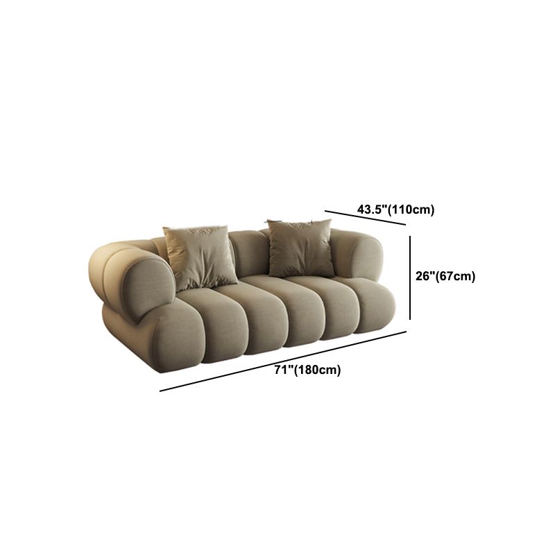 26.37" H Contemporary Green Tuxedo Arm Sewn Pillow Back Sofa Clearhalo 'furn' 'furn_sofas' 'Furniture' 'Living Room Furniture' 'Sofa' 'sofas' 1200x1200_fca91092-9f92-4c5a-99c8-69d94edf22bb
