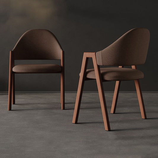 Contemporary Style Linen Fabric Dining Chair Open Back Dining Side Arm Chairs Clearhalo ' kitchen&dining_furn' 'Dining Chairs' 'Dining Tables & Seating' 'dining_chair' 'furn' 'furn_dining_chair' 'Furniture' 'furniture_dining_chair' 'Kitchen & Dining Furniture' 'kitchen' 1200x1200_fcaa6686-3234-4702-8f92-062529368fb1