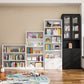 Closed Back Bookshelf Contemporary Style Bookcase for Study Room Office Clearhalo 'Bookcases' 'furn' 'furn_bookcases' 'Furniture' 'furniture_bookcases' 'Office Furniture' 1200x1200_fcabcf1b-ea3d-4852-954b-cd819f826181