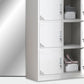 Contemporary Steel Storage Cabinet Hinged Wardrobe Armoire for Home Clearhalo 'Armoires & Wardrobes' 'armoires_wardrobes' 'Bedroom Furniture' 'furn' 'furn_armoires_wardrobes' 'Furniture' 1200x1200_fcacaf4b-0e1d-4bb6-a95f-e99e33910919