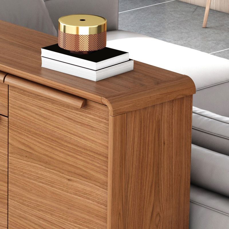 Modern Rectangle Wood Side Cabinet Bar Pulls Cabinet With Doors Clearhalo 'Cabinets & Chests' 'cabinets_chests' 'furn' 'furn_cabinets_chests' 'Furniture' 'Living Room Furniture' 1200x1200_fcad68d9-068b-425e-aec0-2f3ce8857cae