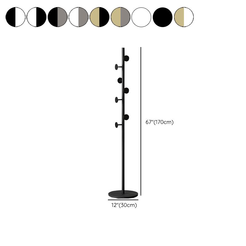Moderner Kleiderbügel Metall frei sitzend mit Haken Eingangsschrank Rack