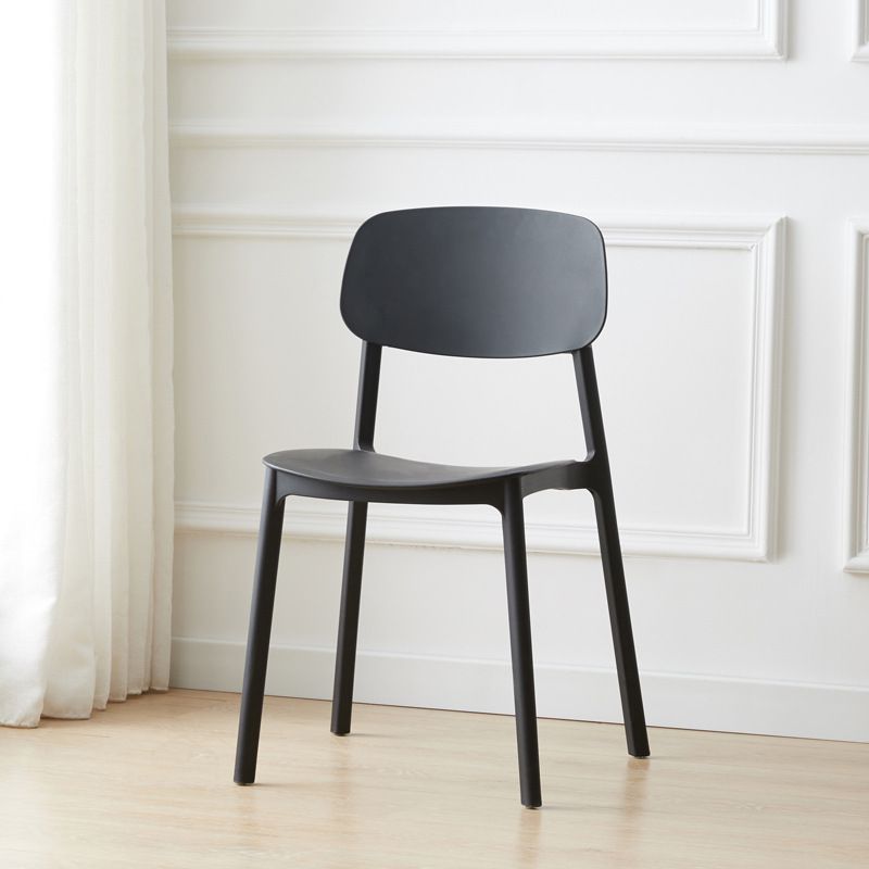 Scandinavian Plastic Conference Room Side Chair Open Back Dining Chair (Set of 4) Clearhalo ' kitchen&dining_furn' 'Dining Chairs' 'Dining Tables & Seating' 'dining_chair' 'furn' 'furn_dining_chair' 'Furniture' 'furniture_dining_chair' 'Kitchen & Dining Furniture' 'kitchen' 1200x1200_fcae86dd-9b97-4541-b014-ddc7f3a1fc63