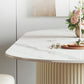 Dining Room Dinner Kitchen Table Modern Pedestal Stone Dining Table Clearhalo 'Dining Tables & Seating' 'Dining Tables' 'dining_table' 'furn' 'furn_dining_table' 'Furniture' 'Kitchen & Dining Furniture' 1200x1200_fcaeaf3a-fc29-4555-8c3c-9bff643bff97