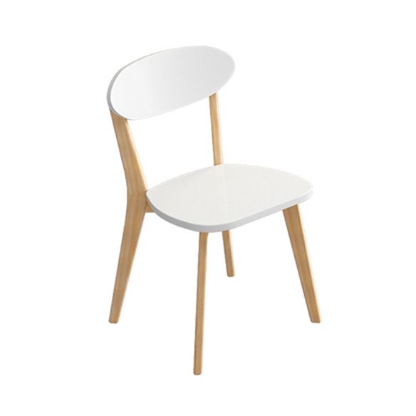 Minimalist White Rectangle Shape Dining Set Solid Wood Standard Dining Set with 4 Legs Base Clearhalo 'Dining Room Sets' 'Dining Tables & Seating' 'dining_room_set' 'furn' 'furn_dining_room_set' 'Furniture' 'furniture_dining_room_set' 'Kitchen & Dining Furniture' 'kitchen&dining_furn' 'kitchen' 1200x1200_fcb06b52-198d-464c-bf93-3654e0078d4a