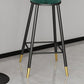 Glam Style Upholstered Fabric Stools Low Back Stools with Cushion Clearhalo 'Bar Furniture' 'Bar Stools' 'bar_stools' 'furn' 'furn_bar_stools' 'Furniture' 'furniture_bar_stools' 'Kitchen & Dining Furniture' 1200x1200_fcb142bc-74b1-4b0d-8443-547d8812b62a