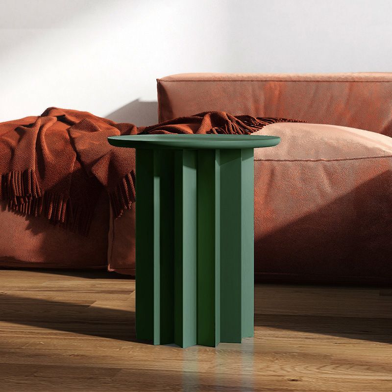 Tableau latérale en bois massif rond scandinave rond