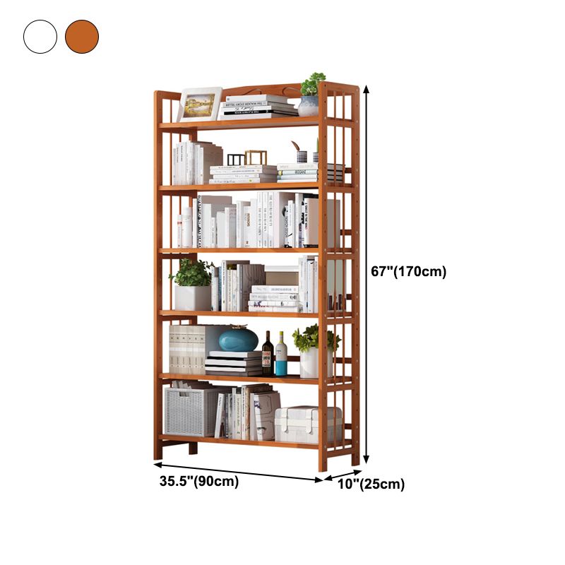 Contemporary Manufactured Wood Etagere Bookshelf Vertical Open Bookcase Clearhalo 'Bookcases' 'furn' 'furn_bookcases' 'Furniture' 'furniture_bookcases' 'Office Furniture' 1200x1200_fcb4973d-7585-4853-b864-a19c195f7771