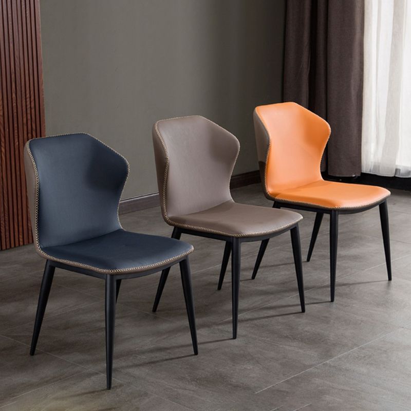 Home Armless Dining Chairs Upholstered Side Chairs with Metal Legs (Set of 2) Clearhalo ' kitchen&dining_furn' 'Dining Chairs' 'Dining Tables & Seating' 'dining_chair' 'furn' 'furn_dining_chair' 'Furniture' 'furniture_dining_chair' 'Kitchen & Dining Furniture' 'kitchen' 1200x1200_fcb504c6-45e4-4d88-8f72-f28373e61899