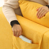 Scandinave 24,4 "de large oreillers de dos carré arme carrée convertible canapé