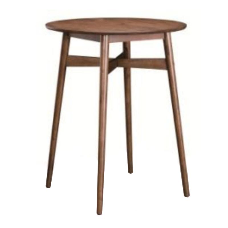 Solid Wood Bar Dining Table Contemporary Bar Table with Brown Base Clearhalo 'Bar Furniture' 'Bar Tables' 'bar_tables' 'Furniture' 'furniture_bar_tables' 'Kitchen & Dining Furniture' 1200x1200_fcb6e012-914c-4361-abe9-e94e92158140