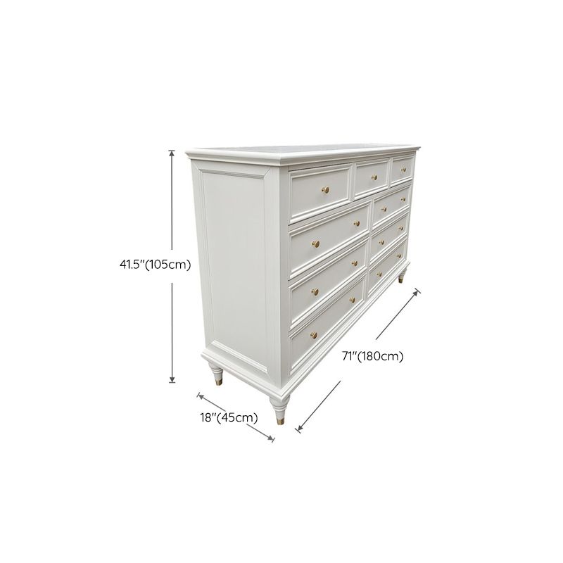 Solid Wood Storage Chest Dresser Traditional Dresser with Drawers Clearhalo 'Bedroom Furniture' 'Dressers & Chests' 'dressers_chests' 'furn' 'furn_dressers_chests' 'Furniture' 1200x1200_fcb777fa-e2f9-4c67-9101-fcab02bcec85