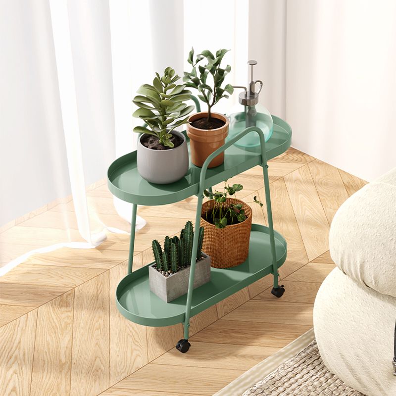 25.19" Tall Metal Side Table Oval 4 Legs Sofa Side Accent Table Clearhalo 'Coffee & Accent Tables' 'End & Side Tables' 'end_side_tables' 'furn' 'furn_end_side_tables' 'Furniture' 'Living Room Furniture' 1200x1200_fcb7a838-8ba9-483b-a3b9-fd5e1239e69d