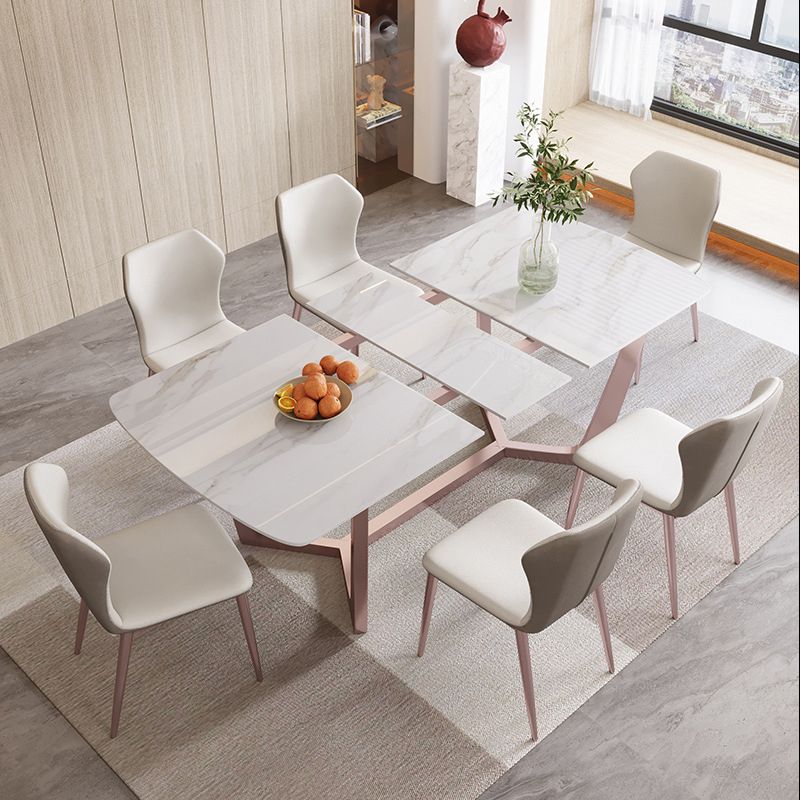 Slate Dining Table Rectangle Modern Dining Table for Dining Room