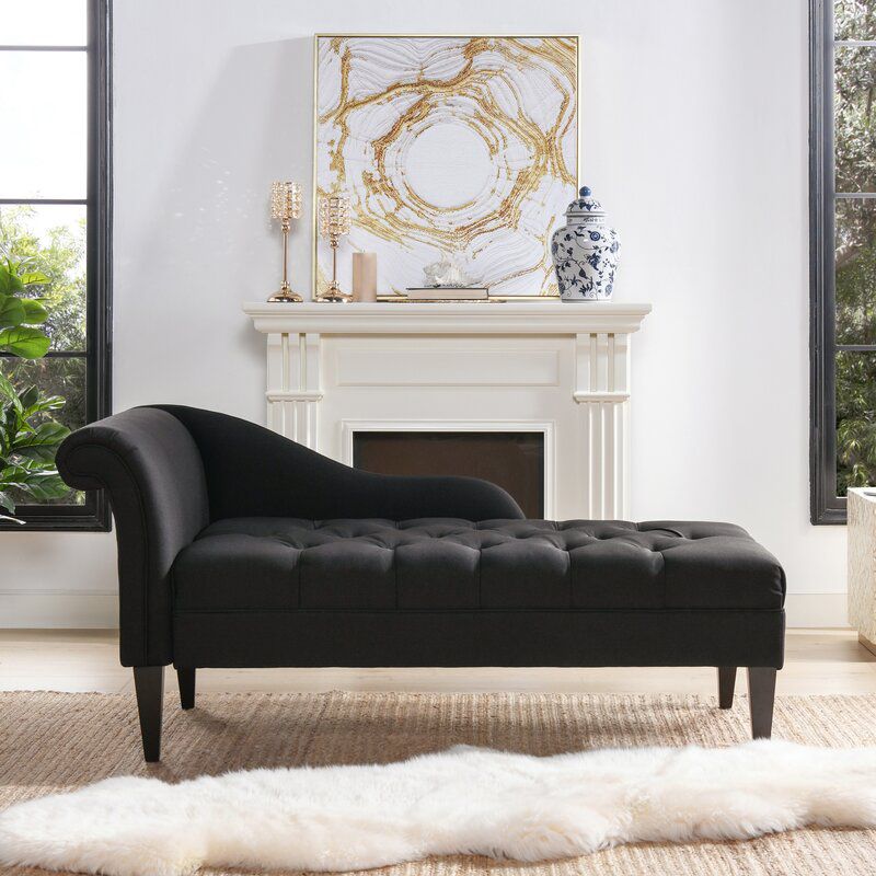 Modern Style Chaise Polyester Blend Chaise Lounge with Rolled Arms Clearhalo 'Chairs & Seating' 'Chaise Lounge' 'chaise_lounge' 'furn' 'furn_chaise_lounge' 'Furniture' 'Living Room Furniture' 1200x1200_fcba31a8-1645-4fcc-b24d-5dea7dd44a2d