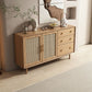 Moderne 3-lads dressoir Pine vaste houten buffetstandaard met 2 deuren