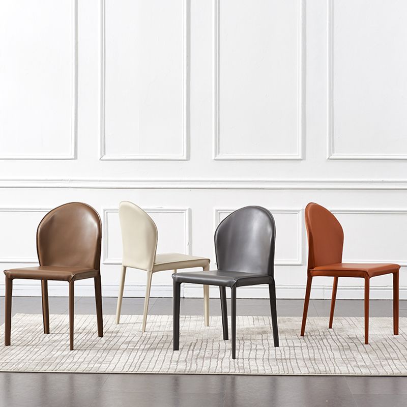 Contemporary Kitchen Dining Side Chair Matte Finish Dining Chair Clearhalo 'Dining Chairs' 'Dining Tables & Seating' 'dining_chair' 'furn' 'furn_dining_chair' 'Furniture' 'Kitchen & Dining Furniture' 1200x1200_fcbc24ac-2075-49cc-8cb5-d4ff4ef798f6