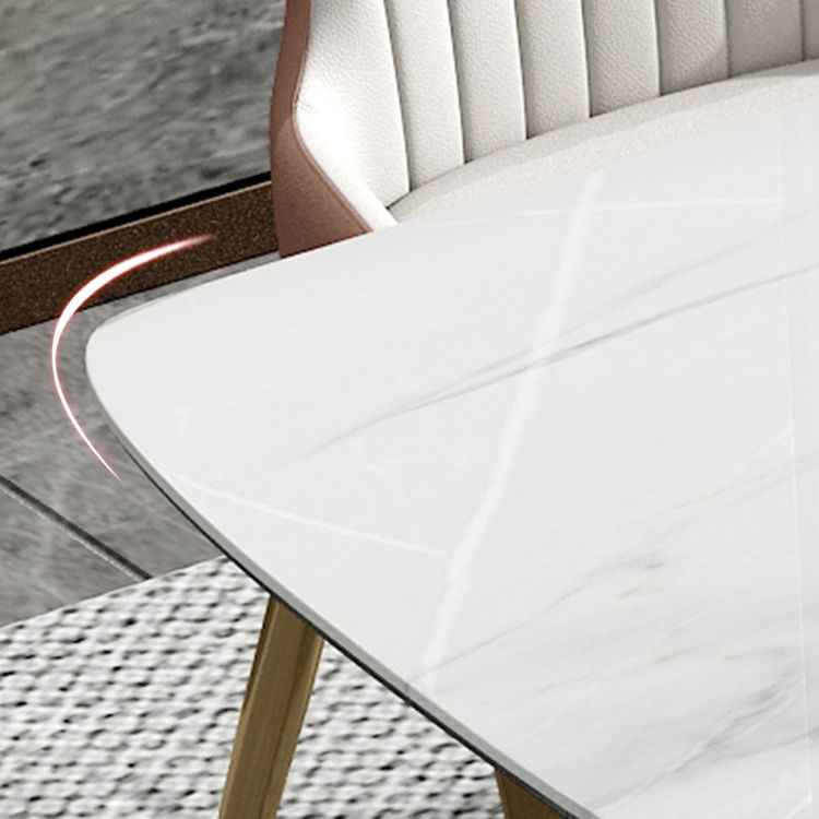 Glam 1/4/5/7 Pieces Scalable Dinette Set with Sintered Stone Rectangle Dining Table Set Clearhalo 'Dining Room Sets' 'Dining Tables & Seating' 'dining_room_set' 'furn' 'furn_dining_room_set' 'Furniture' 'furniture_dining_room_set' 'Kitchen & Dining Furniture' 1200x1200_fcbc2dfc-15ae-42e1-ad9d-9980da38fa2b