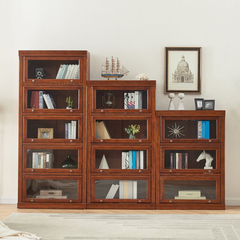 Modern Style Vertical Standard Bookcase Wooden Closed Back Bookshelf Clearhalo 'Bookcases' 'furn' 'furn_bookcases' 'Furniture' 'furniture_bookcases' 'Office Furniture' 1200x1200_fcbd5e9e-fa07-42a8-96ff-ce4174754875