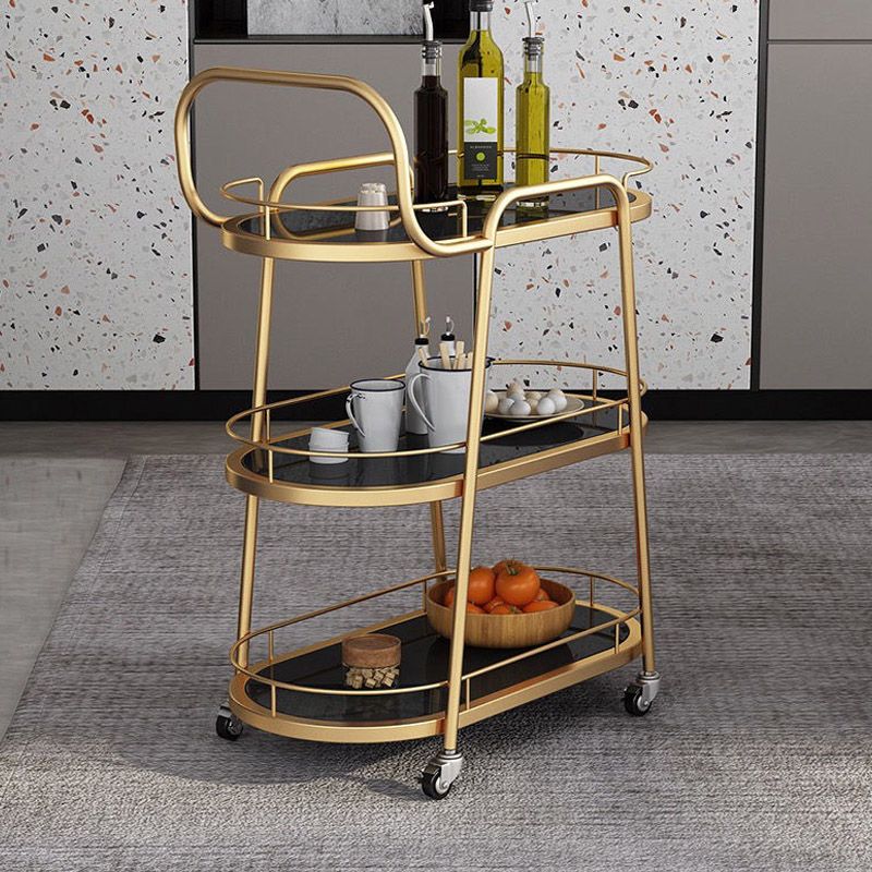 Rolling modern prépare table maison à manger en marbre de cuisine en marbre