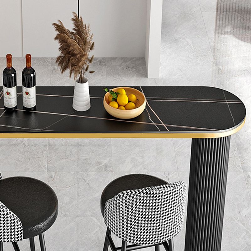 Stone Bar eettafel moderne balktafel met dubbel voetstuk voor eetkamercafé