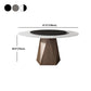 Stone Top Dining Table Contemporary Dining Table with Brown Pedestal Base Clearhalo ' dining_table' 'Dining Tables & Seating' 'Dining Tables' 'furn' 'furn_dining_table' 'Furniture' 'furniture_dining_table' 'Kitchen & Dining Furniture' 'kitchen&dining_furn' 'kitchen' 'kitchen_dining_table' 1200x1200_fcbf839a-e520-43f3-9b85-2a43df4afc68