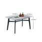 Ensemble de table rectangle de style contemporain 1/2/5 pièces Pièces Ensemble de restauration pour la cuisine
