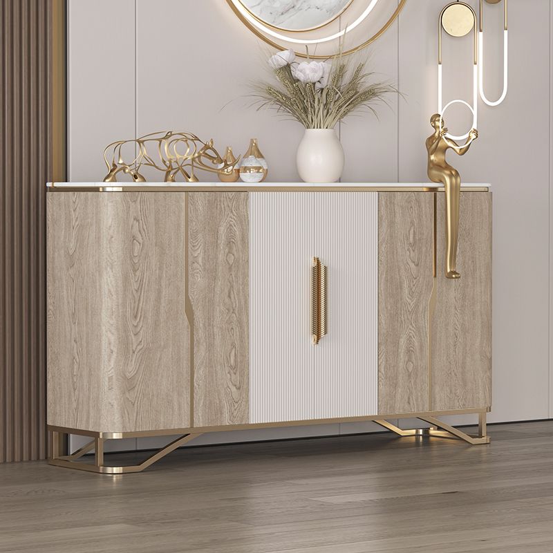 Tavolo da tavolo da tavolo a buffet glam tavolo da sideboard con porte per soggiorno