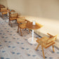 Contemporary Solid Wood Dining Table Pedestal Dining Table for Home Use