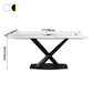 Simple Kitchen Rectangle Shape Dining Table Sintered Stone Dining Table with Pedestal Base Clearhalo ' dining_table' 'Dining Tables & Seating' 'Dining Tables' 'furn' 'furn_dining_table' 'Furniture' 'furniture_dining_table' 'Kitchen & Dining Furniture' 'kitchen&dining_furn' 'kitchen' 'kitchen_dining_table' 1200x1200_fcc1dfd3-edec-4f13-a469-c0ab984e08c7