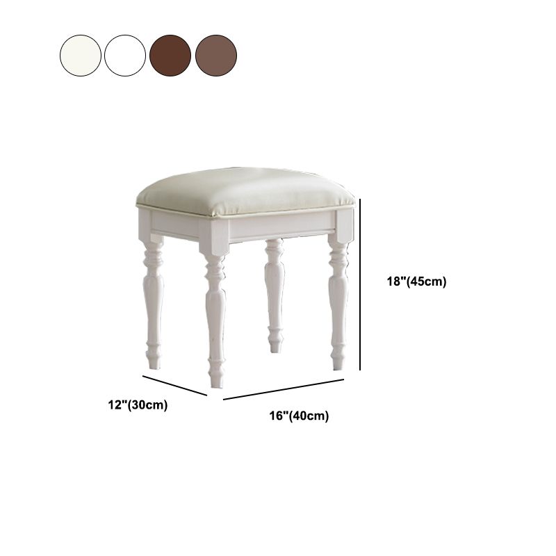 Rubberwood Bedroom Contemporary Storage Box 1 Drawers Vanity Desk