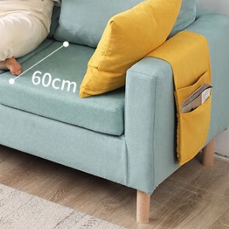 Scandinave 24,4 "de large oreillers de dos carré arme carrée convertible canapé