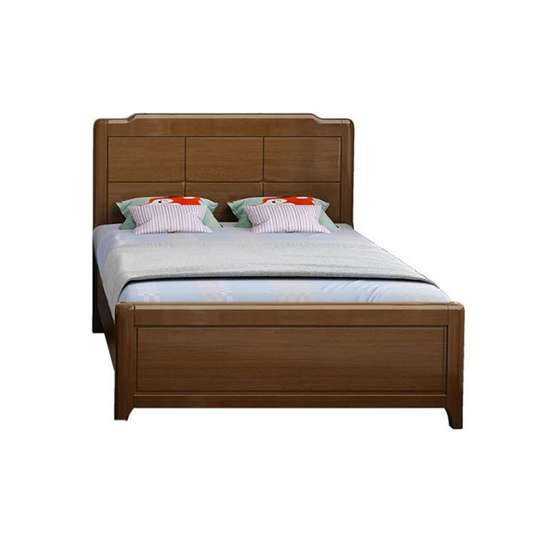 Letto standard in legno massello scandinavo letto naturale con testiera
