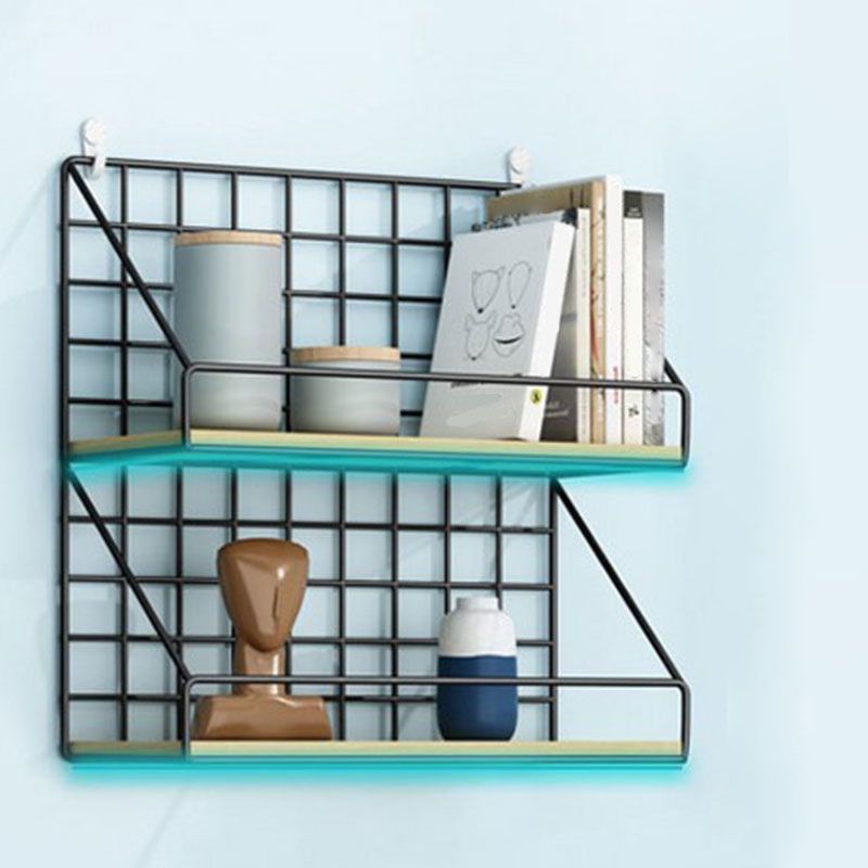 Modern Metal Bookcase, Geometric Bookshelf for Any Room, 6.5" W Clearhalo 'Bookcases' 'furn' 'furn_bookcases' 'Furniture' 'Office Furniture' 1200x1200_fcc4c9ac-6b1b-48d9-bda6-40bca3acec06