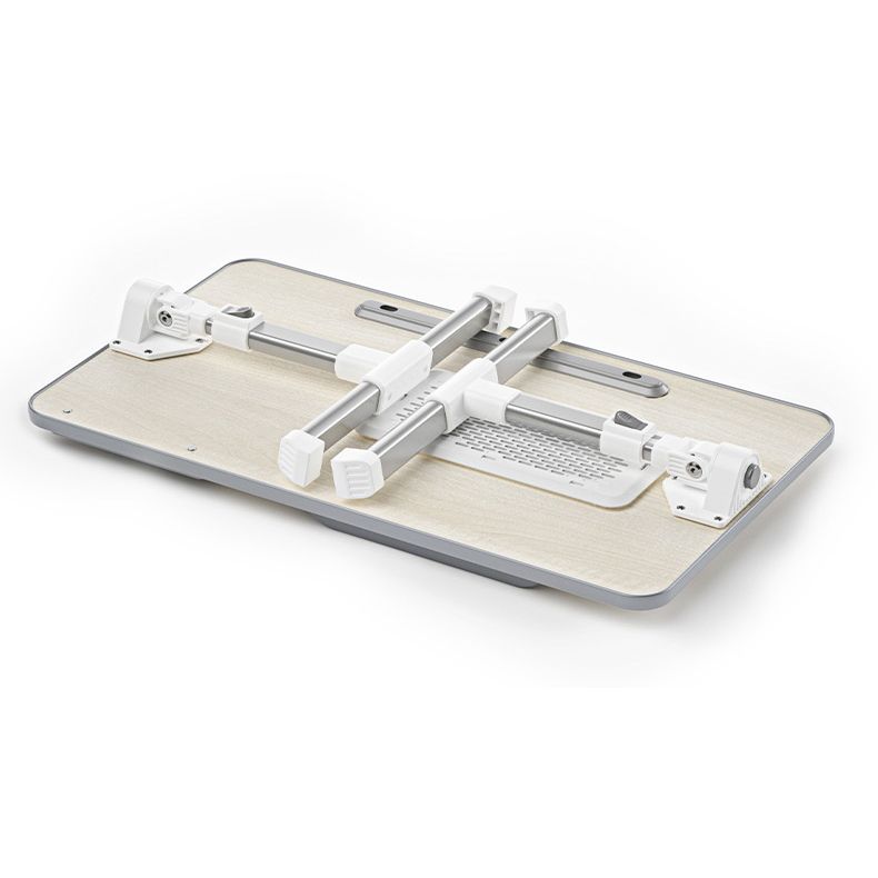 T-vorm schrijfde bureau eigentijds kunstmatig hout en metalen kantoor bureau vouwen verstelbaar