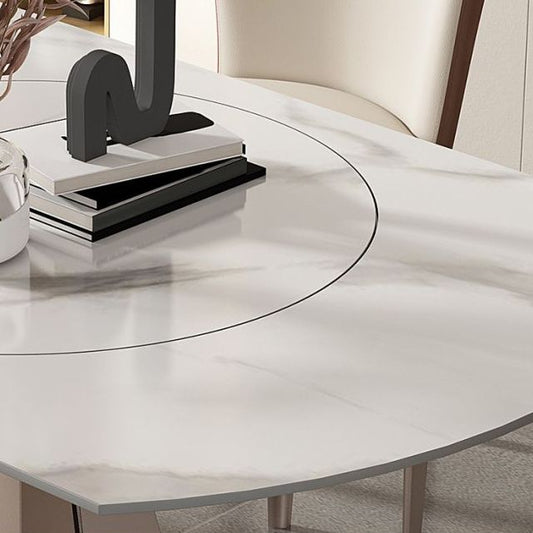 モダンな焼結ストーンダイニングテーブルセット1/2/5/7ピース自宅で使用するためのダイニングセット