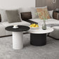 Modern Style Black/white Rock Slab Top Metal Craft Round Coffee Table Clearhalo 'Coffee & Accent Tables' 'Coffee Tables' 'coffee_tables' 'furn' 'furn_coffee_tables' 'Furniture' 'Living Room Furniture' 1200x1200_fcc762d3-a089-4474-9ffb-58b032c9bcdd