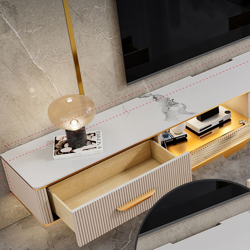 Modern TV Stand Console Floating TV Media Console with 2 Drawers Clearhalo 'furn' 'furn_tv_stands_entertainment_centers' 'Furniture' 'Living Room Furniture' 'TV Stands & Entertainment Centers' 'TV Stands & Media Storage Furniture' 'tv_stands_entertainment_centers' 1200x1200_fcc983d9-4e77-4ffb-a783-cb0a3e8c081d