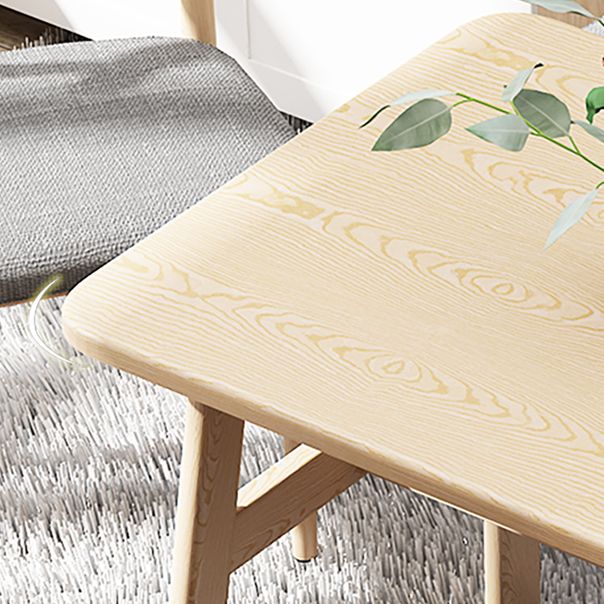 Modern Wood Top Rectangle Shape Dining Furniture 4 Wood Legs Table for Dining Room Furniture Clearhalo 'Dining Room Sets' 'Dining Tables & Seating' 'dining_room_set' 'furn' 'furn_dining_room_set' 'Furniture' 'furniture_dining_room_set' 'Kitchen & Dining Furniture' 'kitchen&dining_furn' 'kitchen' 1200x1200_fcca6c33-af46-4552-9f97-730ffe68bc3d