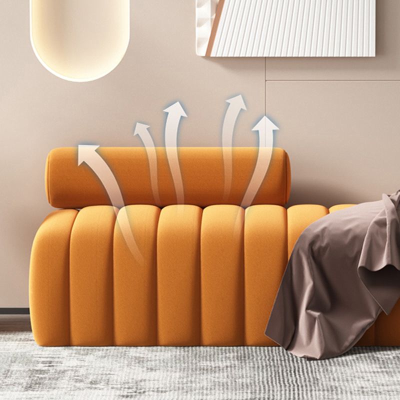 Rectangle Bedroom Seating Bench Modern Backless Bench with Upholstered