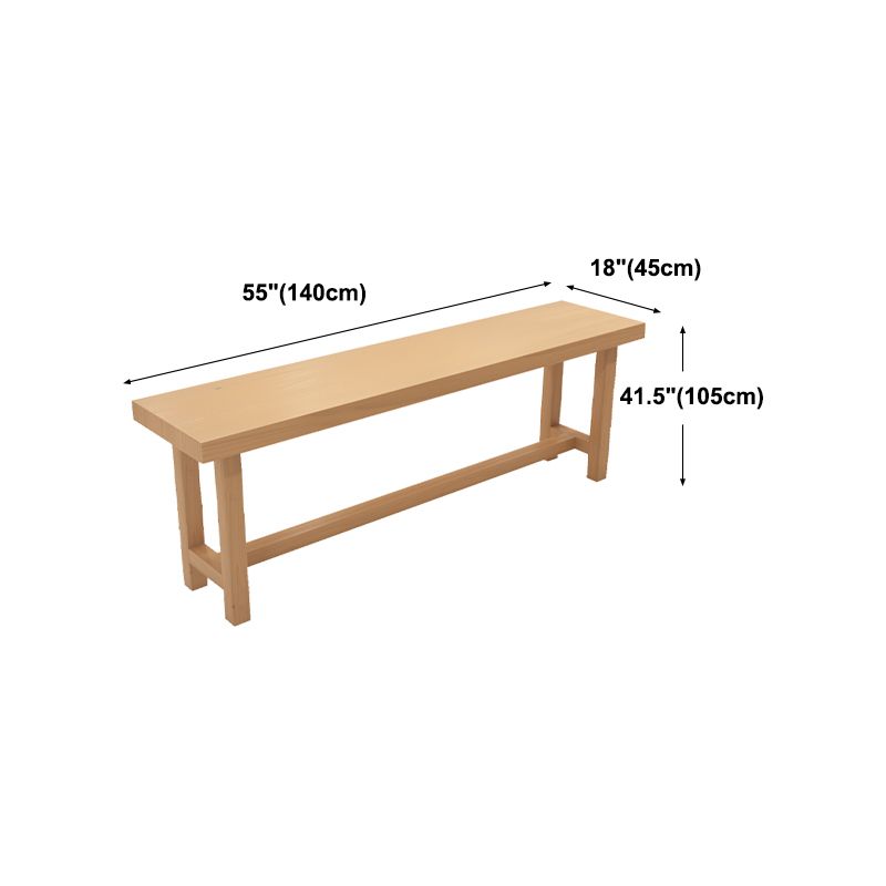 Natural Solid Wood Pub/Bar Table Modern Rectangle Footrest Counter-height Pub Table Clearhalo 'Bar Furniture' 'Bar Tables' 'bar_tables' 'furn' 'furn_bar_tables' 'Furniture' 'furniture_bar_tables' 'Kitchen & Dining Furniture' 'kitchen&dining_furn' 'kitchen' 1200x1200_fcd0c82c-3fce-4780-b3cb-2d12d7db9055
