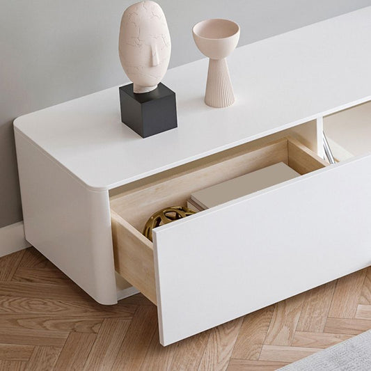 Console TV White TV ingegnerizzata Wood Contemporary Console con porte
