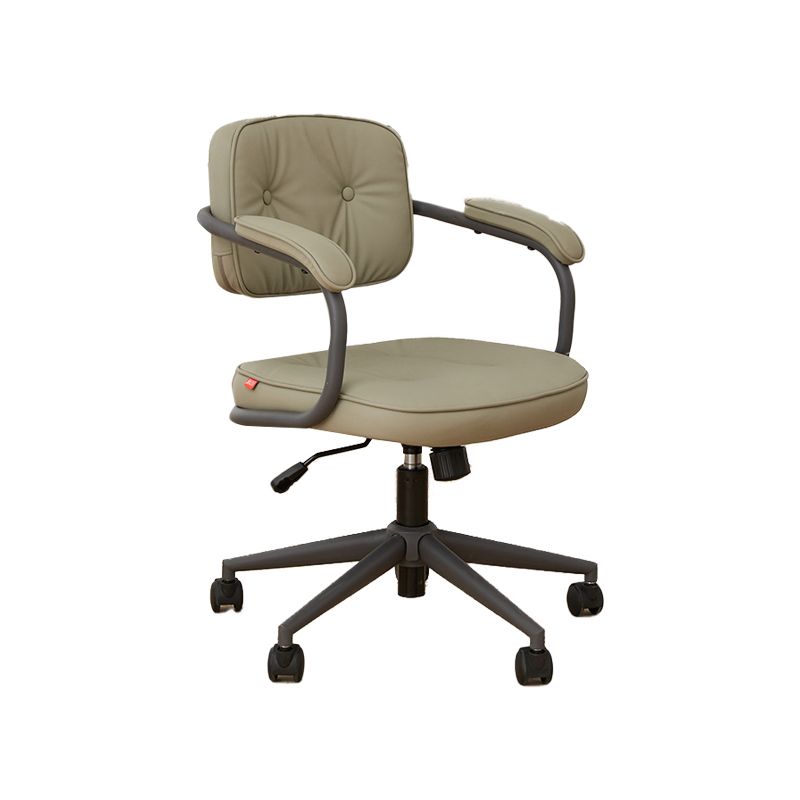 Modern Padded Arms Office Chair Tilt Mechanism Leather No Distressing Ergonomic Chair Clearhalo 'furn' 'furn_office_chair' 'Furniture' 'Office Chairs' 'Office Furniture' 'office_chair' 1200x1200_fcd13d7b-e9c8-439b-860a-52b1e4d86daf