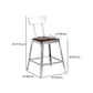 Industrial Coffee Shop Footrest Stools Silver Iron Bar Stool Clearhalo 'Bar Furniture' 'Bar Stools' 'bar_stools' 'furn' 'furn_bar_stools' 'Furniture' 'furniture_bar_stools' 'Kitchen & Dining Furniture' 1200x1200_fcd17f1a-0c7f-483a-b9c2-d9bd3cf7a564