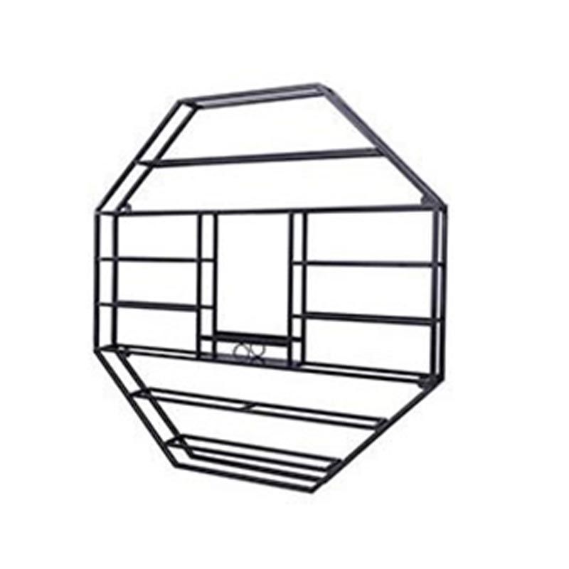 Industrie Wandmontierte Flaschen Weinregal Metall Wine Rack Flasche in Messing