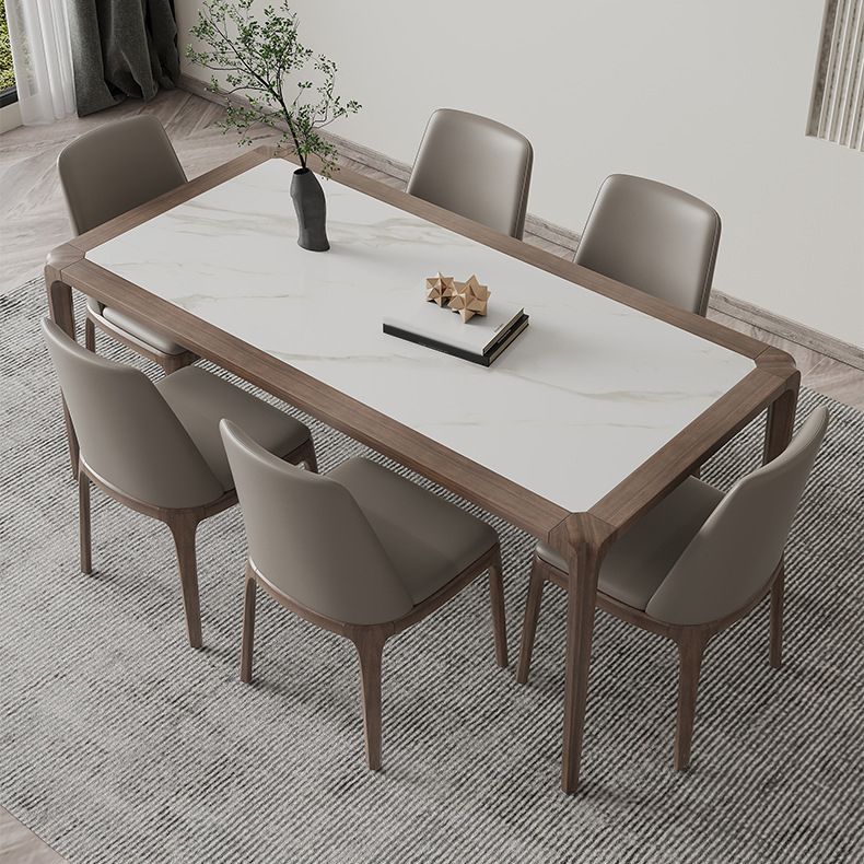 Modern Sintered Stone Top Dining Set Rectangle 1/2/3/5/7 Pieces Dining Room Table Set Clearhalo 'Dining Room Sets' 'Dining Tables & Seating' 'dining_room_set' 'furn' 'furn_dining_room_set' 'Furniture' 'furniture_dining_room_set' 'Kitchen & Dining Furniture' 1200x1200_fcd7016e-f311-48db-8202-34ee00f9ffb8
