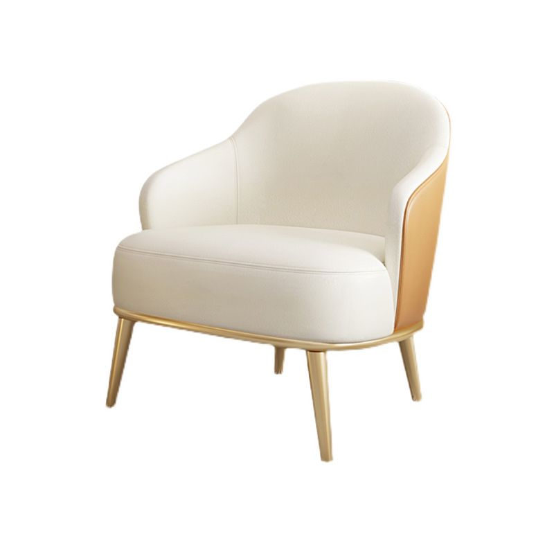 Glam Sewn Pillow Back 4 Legs Chair Upholstered Recessed Arms Chair Clearhalo 'Accent Chairs' 'accent_chairs' 'Chairs & Seating' 'furn' 'furn_accent_chairs' 'Furniture' 'Living Room Furniture' 1200x1200_fcd8bdba-069d-43fe-a28d-8fcb56ff3bf7