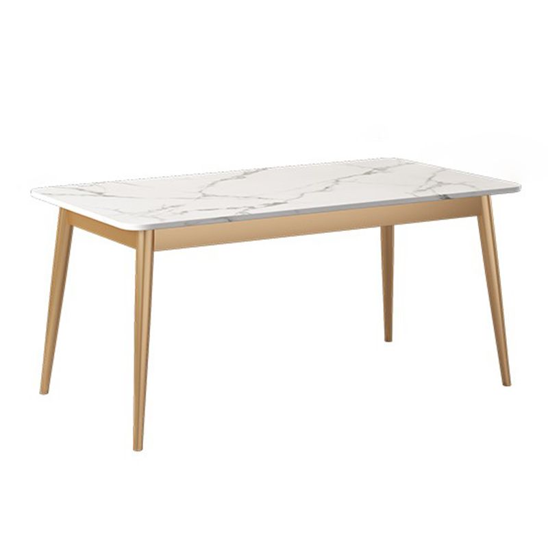 Sintered Stone Dining Table Traditional Luxury Rectangle Table for Home Clearhalo 'Dining Tables & Seating' 'Dining Tables' 'dining_table' 'furn' 'furn_dining_table' 'Furniture' 'Kitchen & Dining Furniture' 1200x1200_fcdd8f07-7c84-43ee-848a-fc35875a1b7b