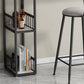 Glam Bar Pub Table Set 1/3 Pcs Stone Top Bar Table with Upholstered Stools Clearhalo 'Bar Furniture' 'furn' 'furn_home_bar_bar_sets' 'Furniture' 'Home Bars & Bar Sets' 'home_bar_bar_sets' 'Kitchen & Dining Furniture' 1200x1200_fcde700d-6db3-457b-8ce4-b0a2d11f900d