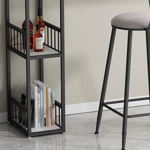 Glam Bar Pub Table Set 1/3 Pcs Stone Top Bar Table with Upholstered Stools Clearhalo 'Bar Furniture' 'furn' 'furn_home_bar_bar_sets' 'Furniture' 'Home Bars & Bar Sets' 'home_bar_bar_sets' 'Kitchen & Dining Furniture' 1200x1200_fcde700d-6db3-457b-8ce4-b0a2d11f900d